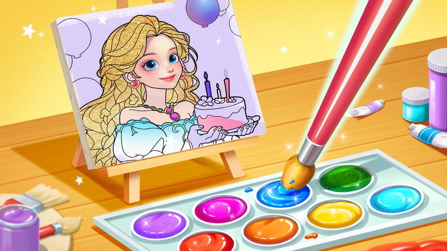 Princess Game Fantasy Coloring应用截图第1张