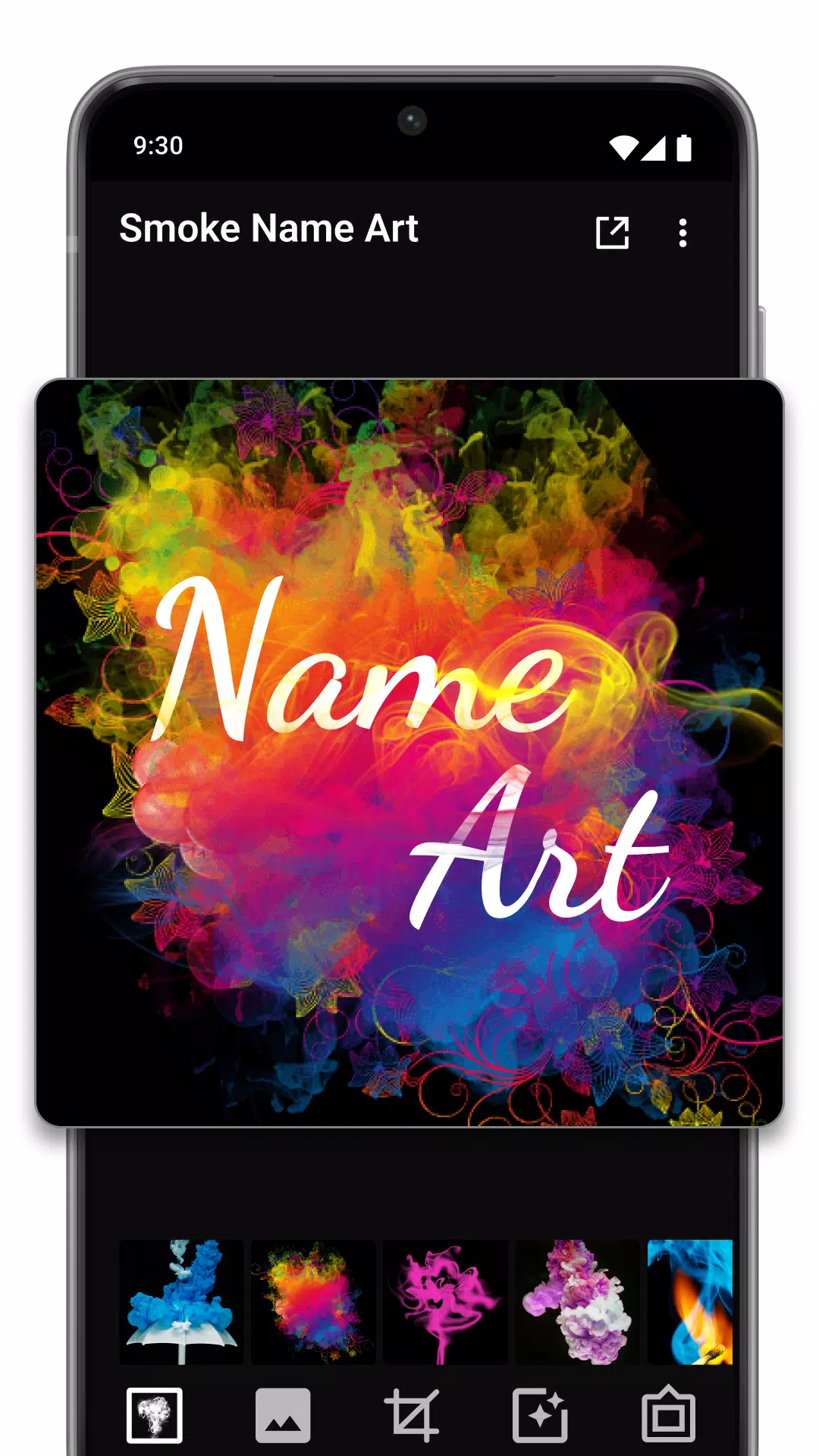 Smoke Name Art Maker 스크린샷 4