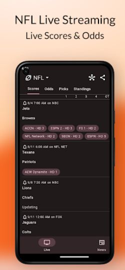 Dofu - NFL Live Streaming Zrzut ekranu 3