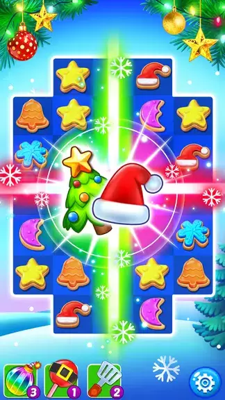 Christmas Cookie: Match 3 Game স্ক্রিনশট 1