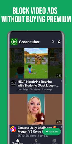 GreenTuber Lite: blocks ads 스크린샷 1