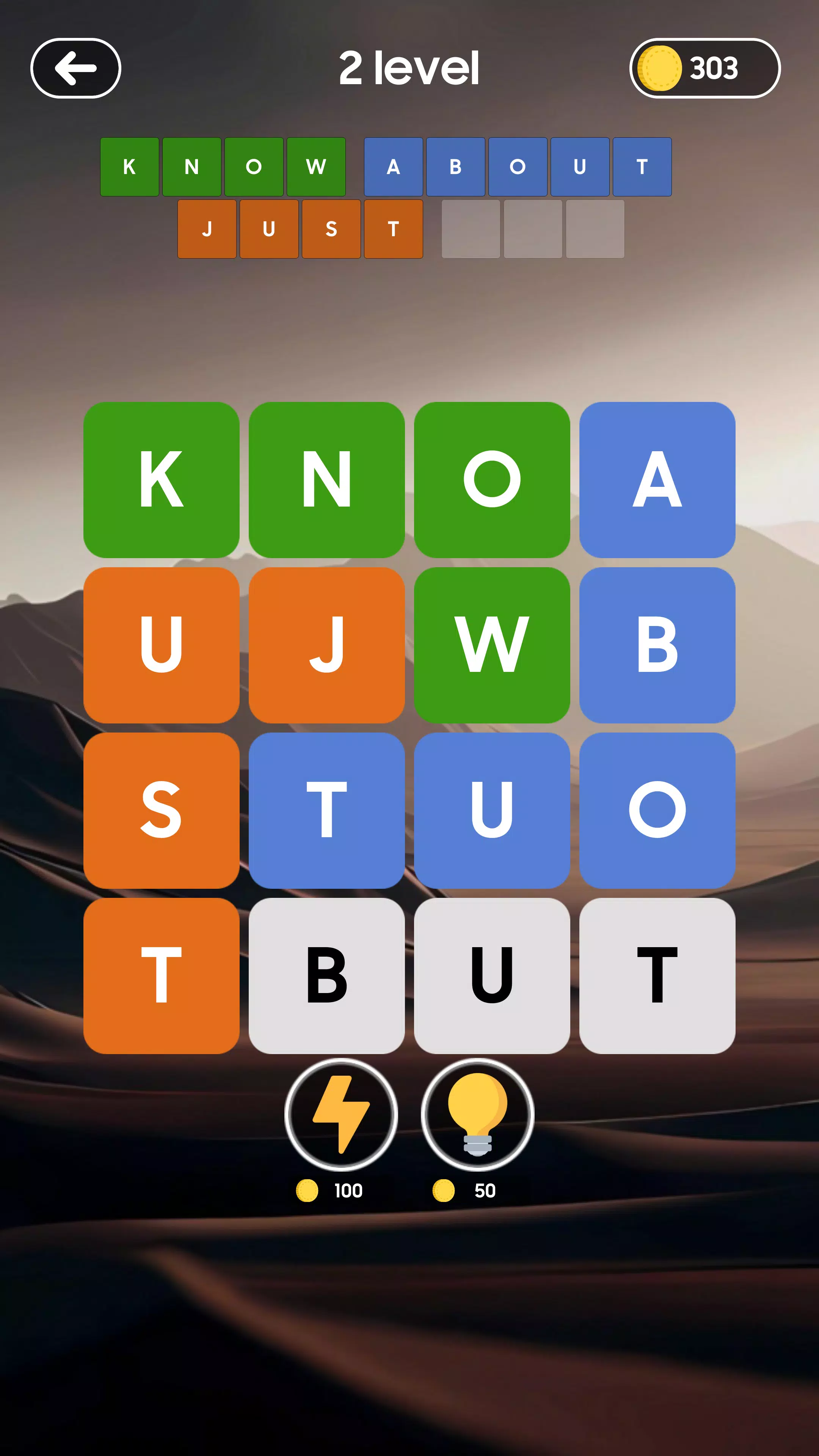 Fillwords - Crossword game Capture d'écran 3