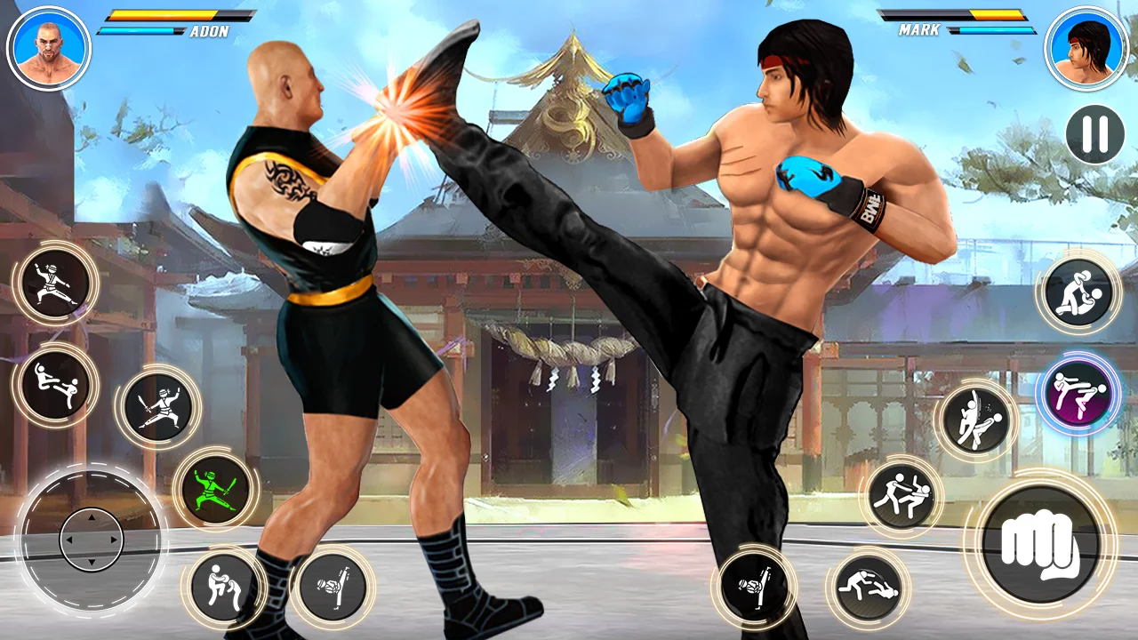 Kung Fu Games - Fighting Games Captura de tela 2