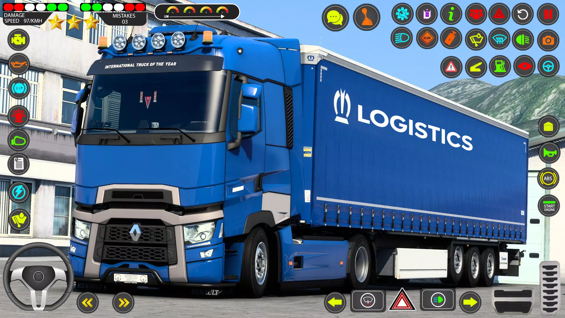 Euro Truck Games Sim 3d Schermafbeelding 3