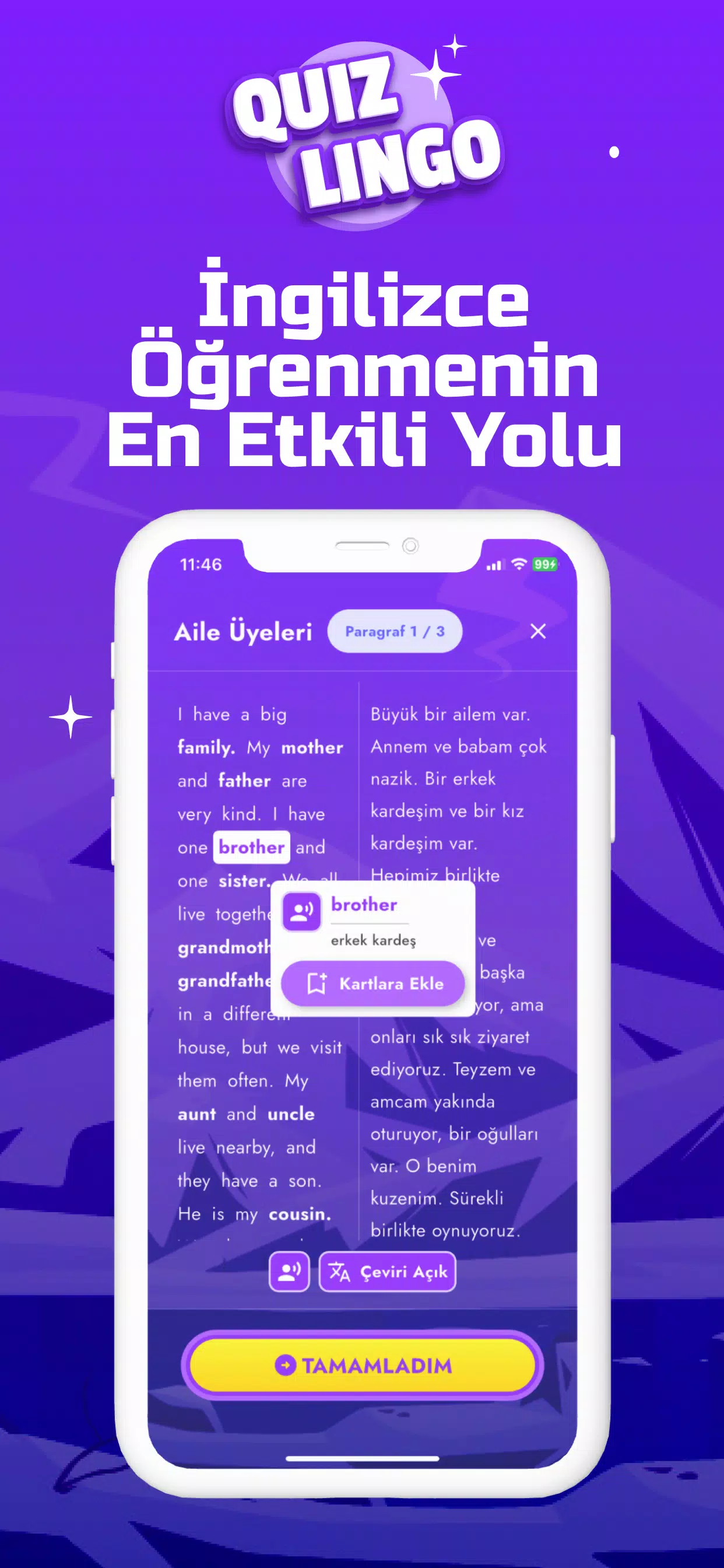 Quizlingo - İngilizce Öğren Screenshot 1