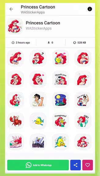 Princess Animated Stickers Screenshot 3