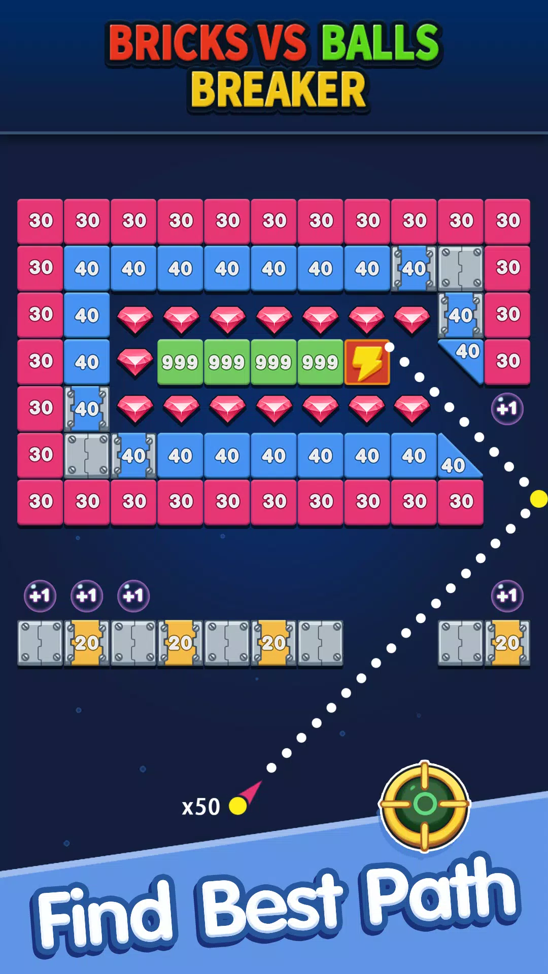 Bricks vs Balls Breaker Ảnh chụp màn hình 1