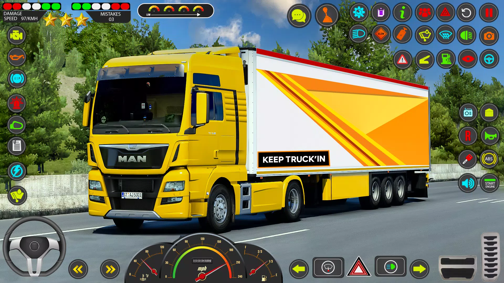 Euro Truck Games Sim 3d स्क्रीनशॉट 1