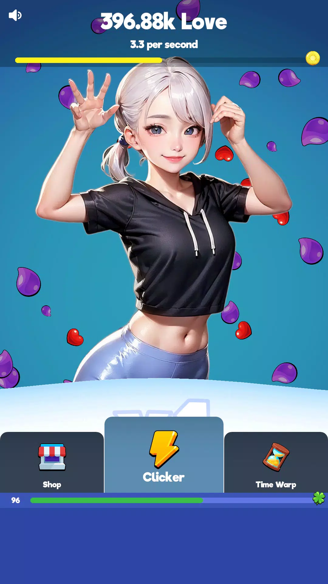 Sexy touch girls: idle clicker スクリーンショット 2