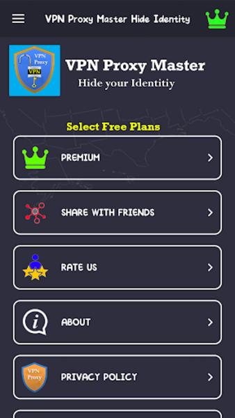 VPN Proxy Master Hide Identity ภาพหน้าจอ 3