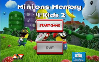 Minions Memory 4 Kids 2 Ảnh chụp màn hình 1