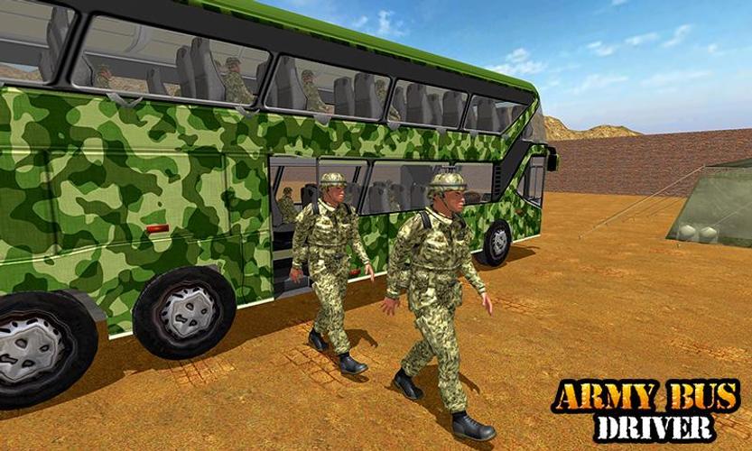 Army Bus Transporter Coach Fun Screenshot 4