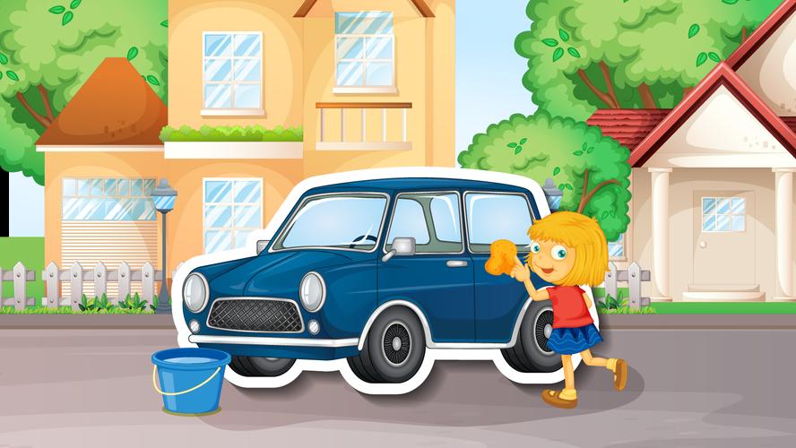 Car Wash Game For Kids Offline Скриншот 2