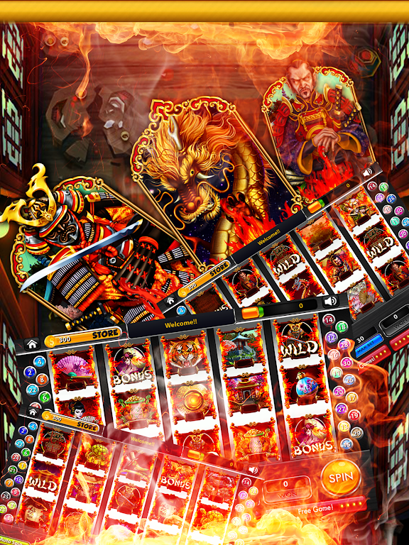 Blazing Samurai Slots – Free Screenshot 1