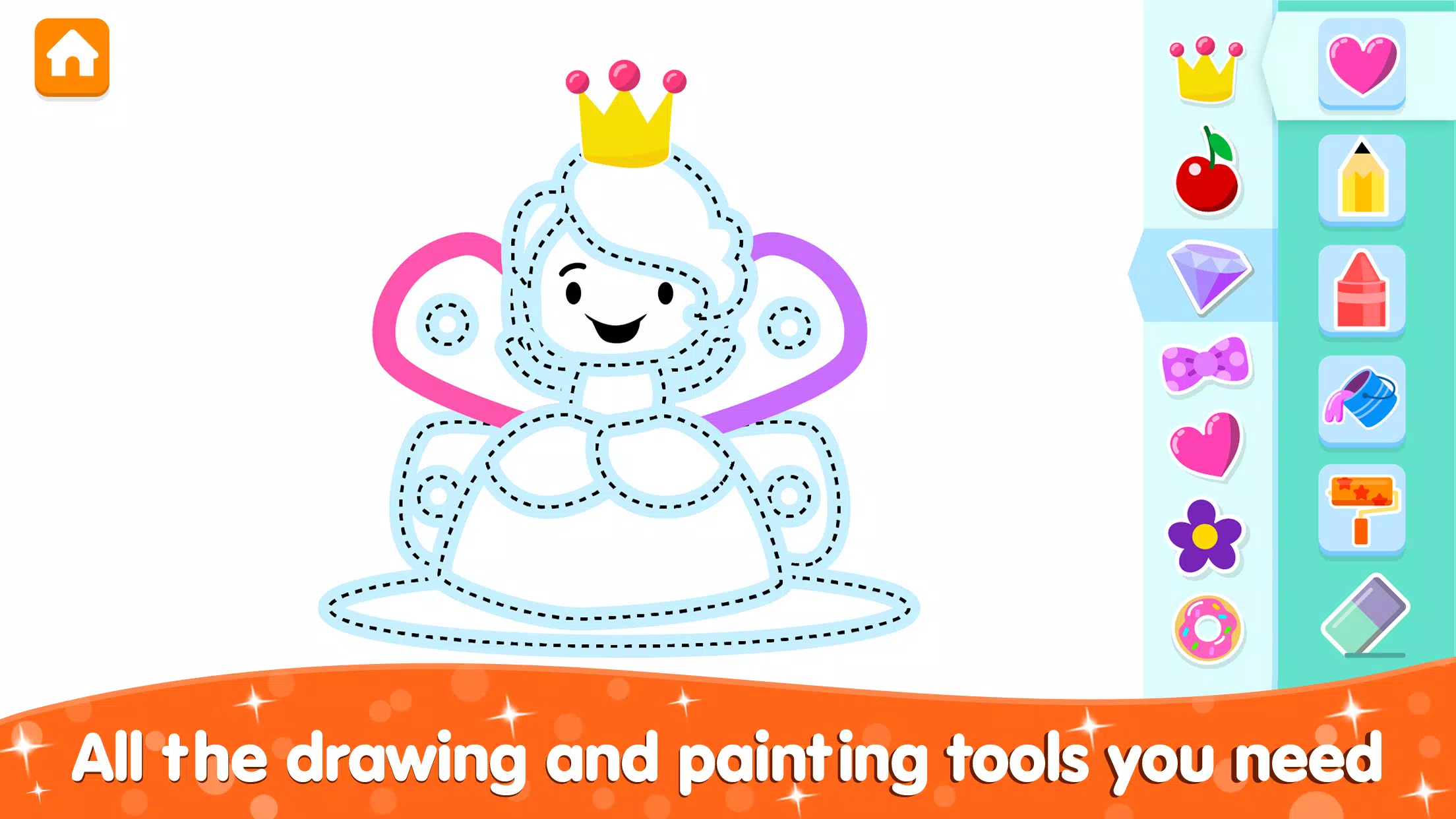 Coloring and Drawing For Girls Screenshot 2