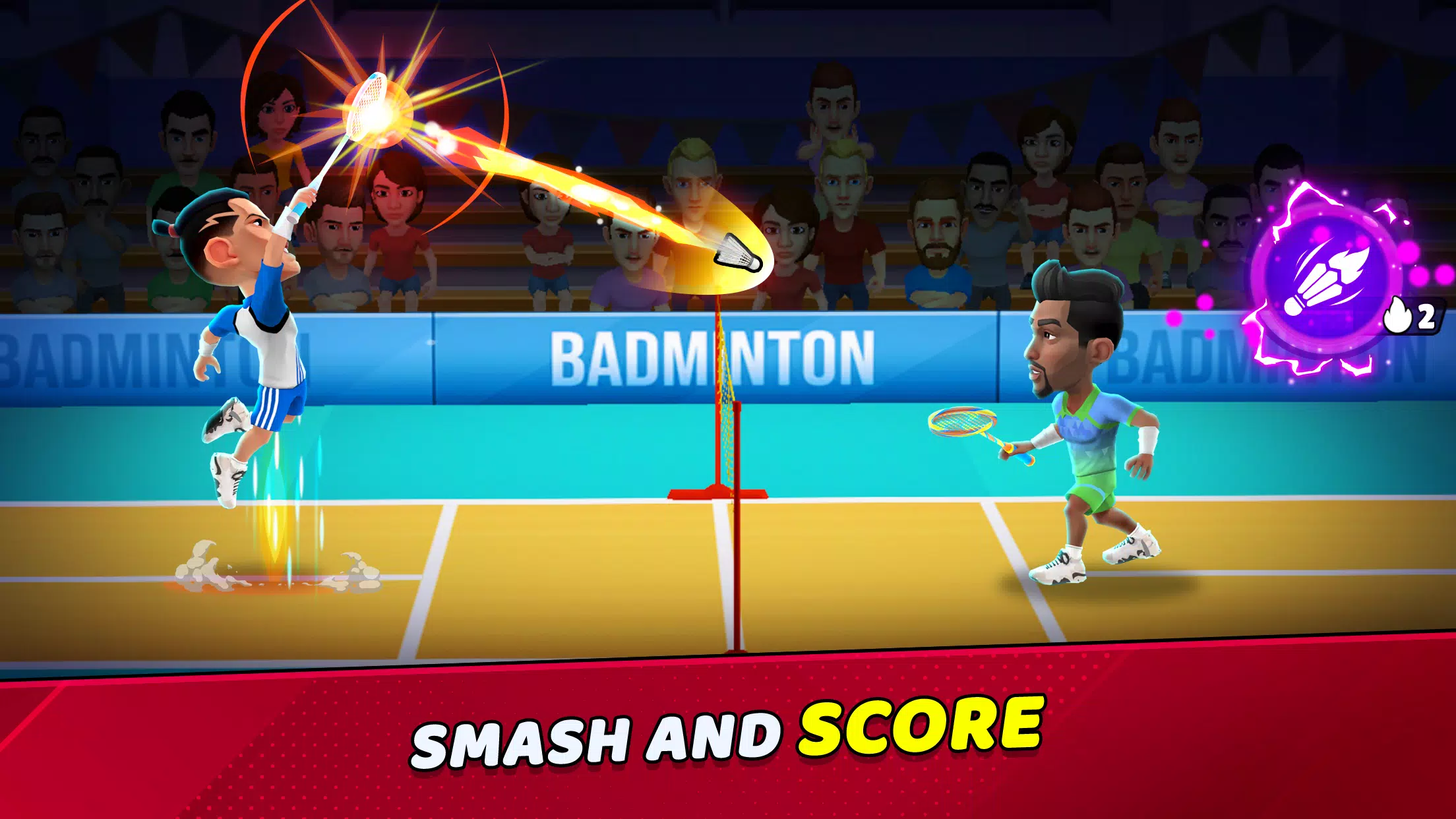 Badminton Clash 3D Captura de pantalla 1