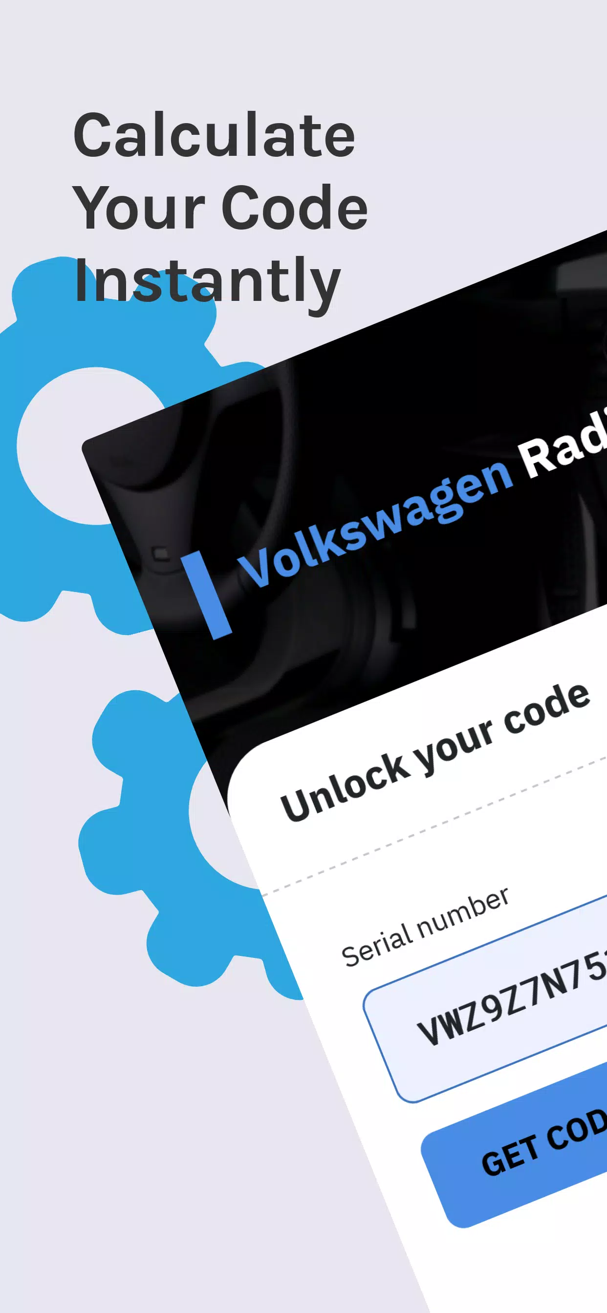 Schermata VW Radio Code Generator 1