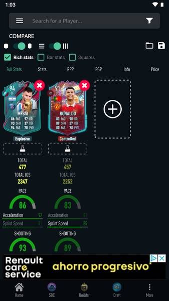 FUTBIN 24 Database & Draft Captura de tela 2