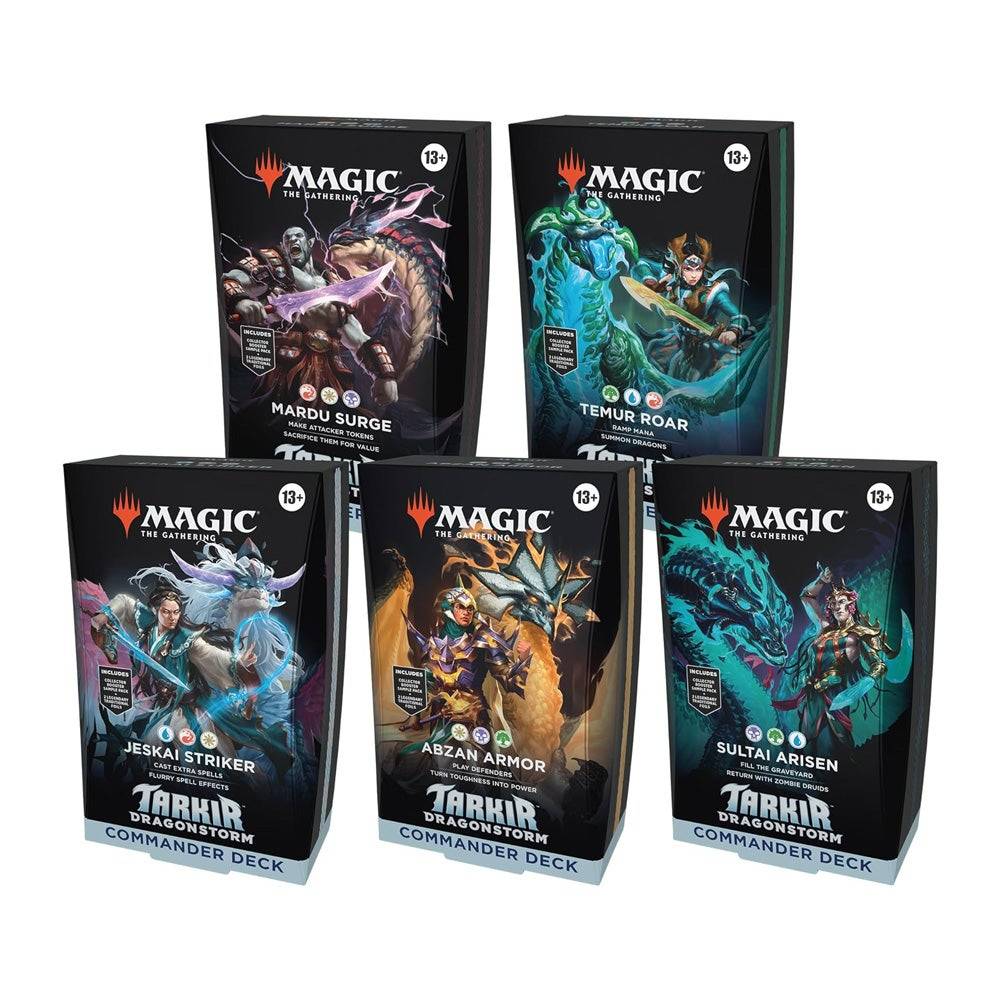 魔术：聚会Tarkir：Dragonstorm-指挥官甲板捆绑包 - 包括所有5个甲板