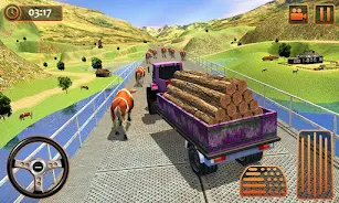 Farm Tractor Cargo Driving Sim Tangkapan skrin 4