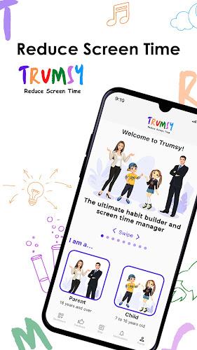 Trumsy: Reduce Screen Time App Tangkapan skrin 1