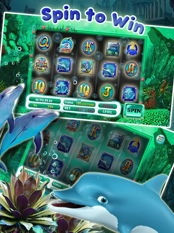 Lucky Dolphin Slots: Free Casino Slot Machines Screenshot 2