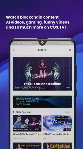 COS.TV - Web3 Content Platform स्क्रीनशॉट 1