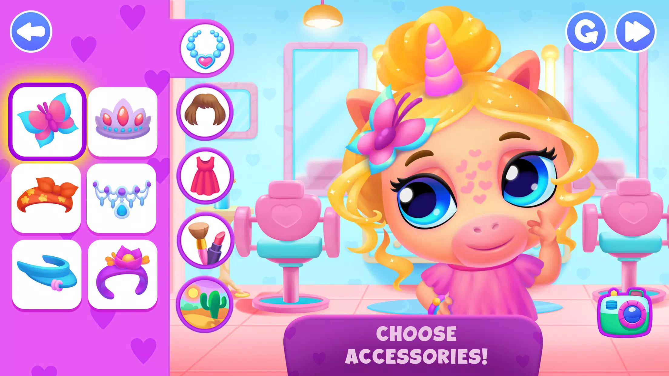 Unicorn Dress up games kids Tangkapan skrin 2