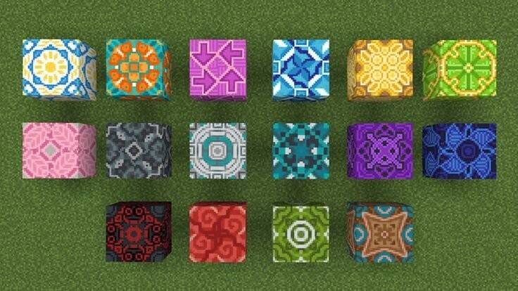 Glazed terracotta patterns
