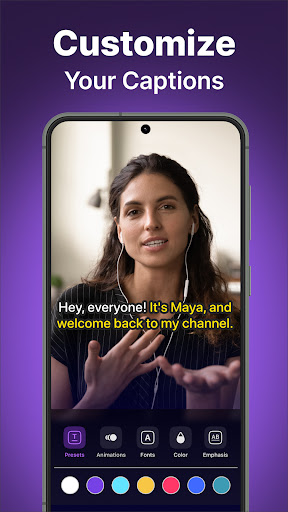 Subtitles & Captions for video Capture d'écran 3