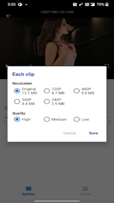 Video Splitter & Trim Videos Screenshot 1