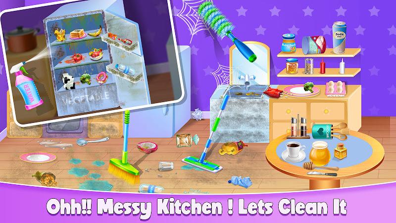 Messy House Cleaning Game स्क्रीनशॉट 4