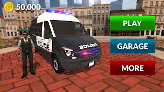 American Police Van Driving Скриншот 4