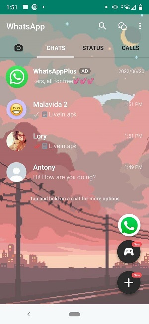 WhatsApp Plus v18 Tangkapan skrin 4