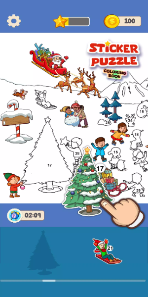 Sticker Puzzle - Coloring Book Captura de pantalla 3