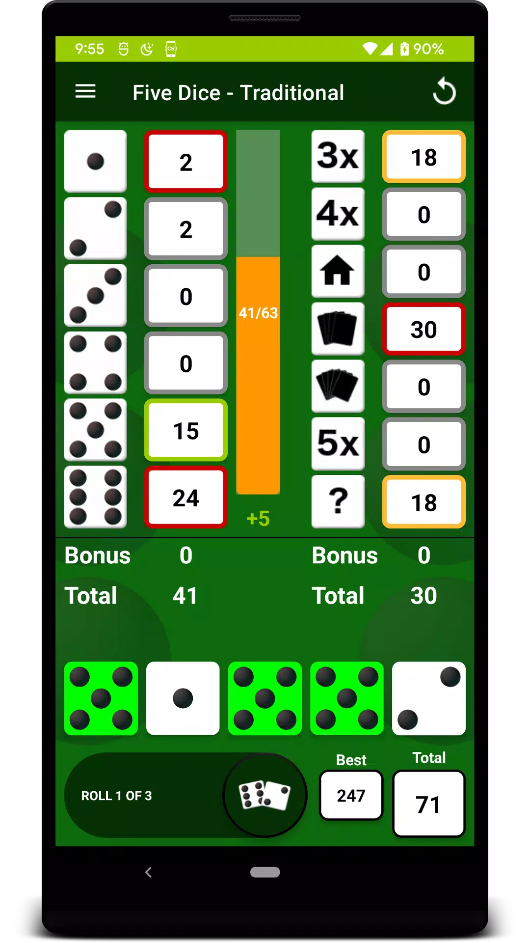 Five Dice Captura de tela 2