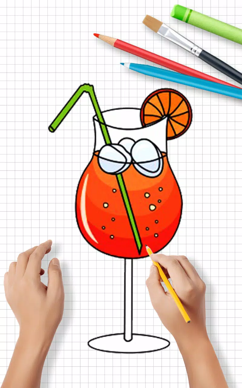Draw Cute Drinks Captura de tela 4