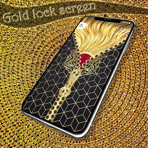 Gold lock screen ဖန်သားပြင်ဓာတ်ပုံ 3