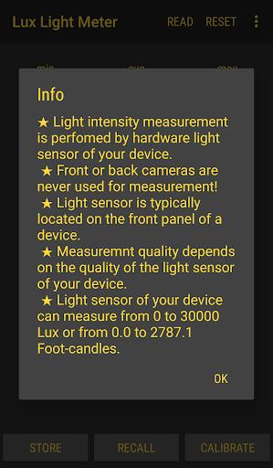 Lux Light Meter Pro স্ক্রিনশট 3