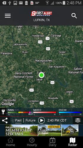 KTRE 9 First Alert Weather Screenshot 4