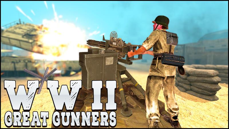 Gunner World War: WW2 Gun Game Screenshot 1