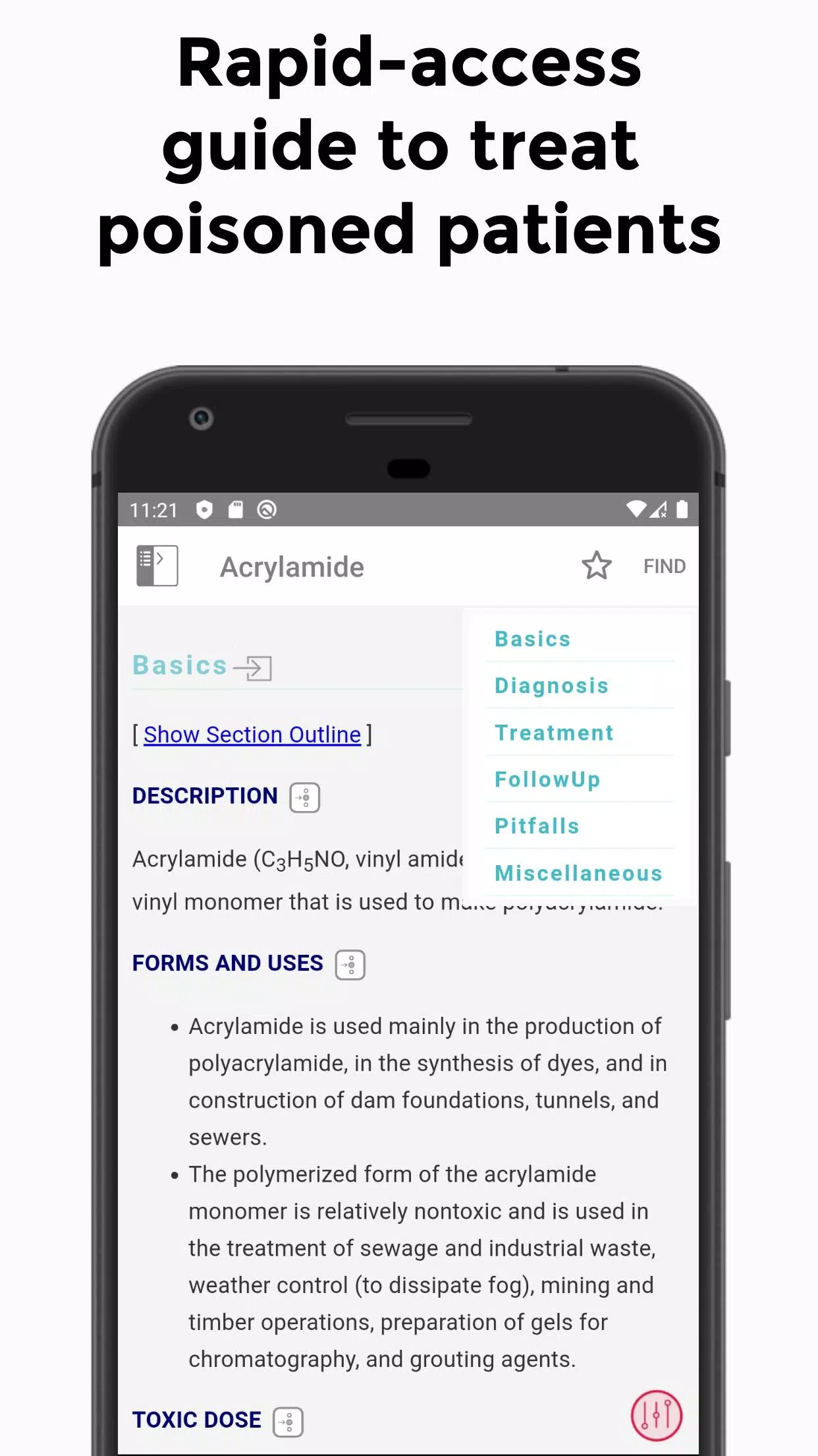 5 Minute Toxicology Consult Captura de pantalla 2