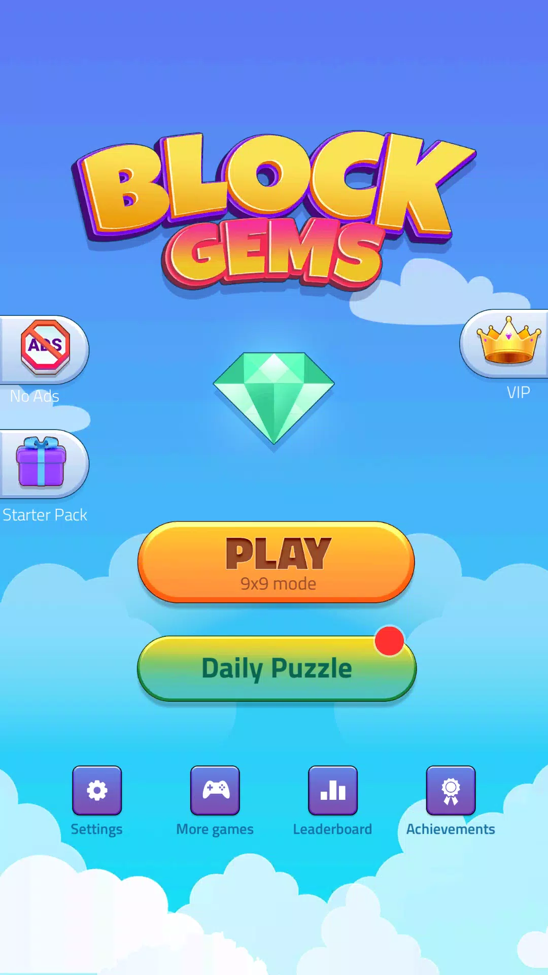 Block Puzzle - Gems Adventure Schermafbeelding 1