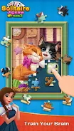 Solitaire Jigsaw Puzzle Captura de pantalla 1