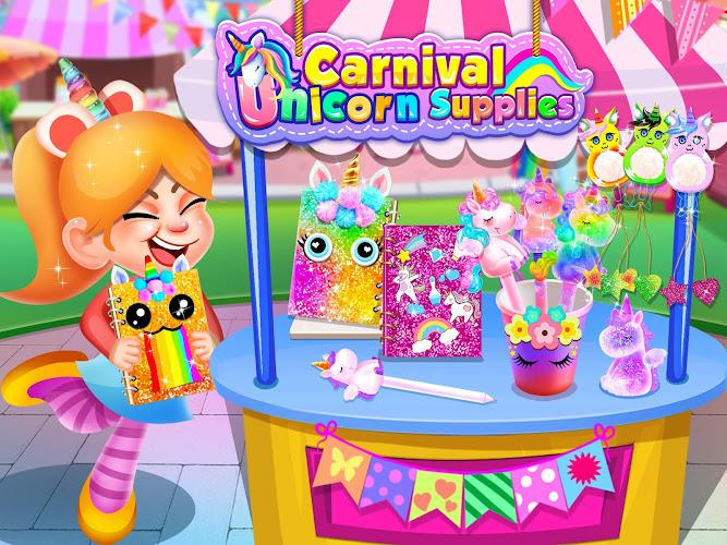 Carnival Unicorn School Supplies - Trendy Carnival Captura de pantalla 1