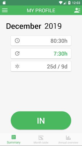 Working Timer - Timesheet Ekran Görüntüsü 1