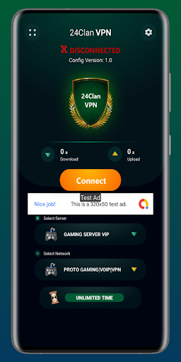 24clan VPN Lite SSH Gaming VPN Screenshot 1