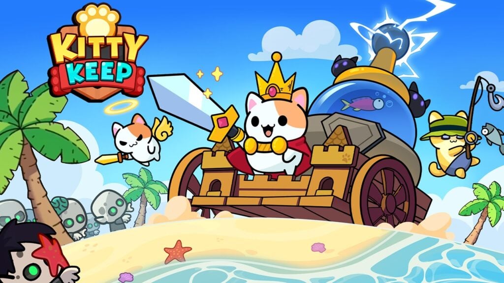 ¡Kitty Keep te permite que se adapten a tus gatos para las batallas de defensa de la torre de playa!