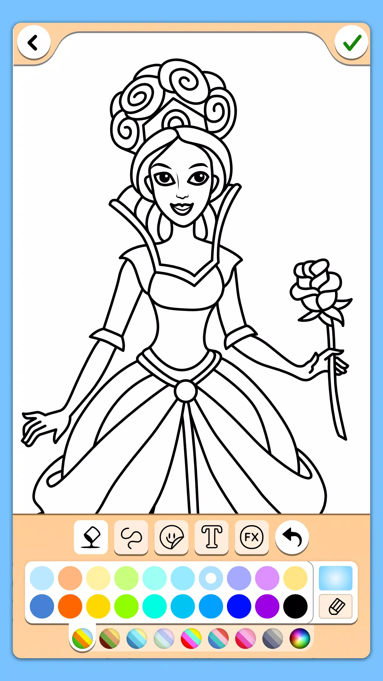 Princess Coloring Game Zrzut ekranu 3