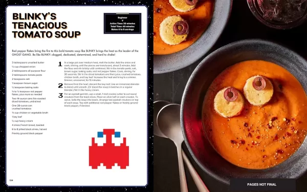 Preview of Pac-Man cookbook recipes